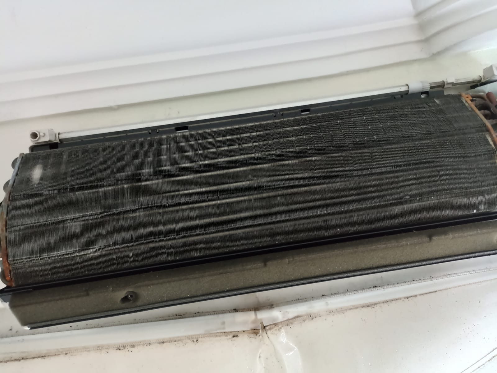 Aircon cleaning in progress